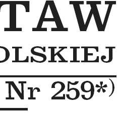 Fragment Dziennika Ustaw Rzeczypospolitej Polskiej Nr 259, ostatniego w 2010 r.