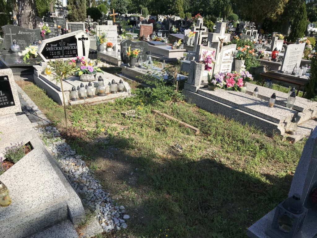 nie ma już grobu wujka Janasa w Brzegu, przeniesiono go do Lipek; fot. MR