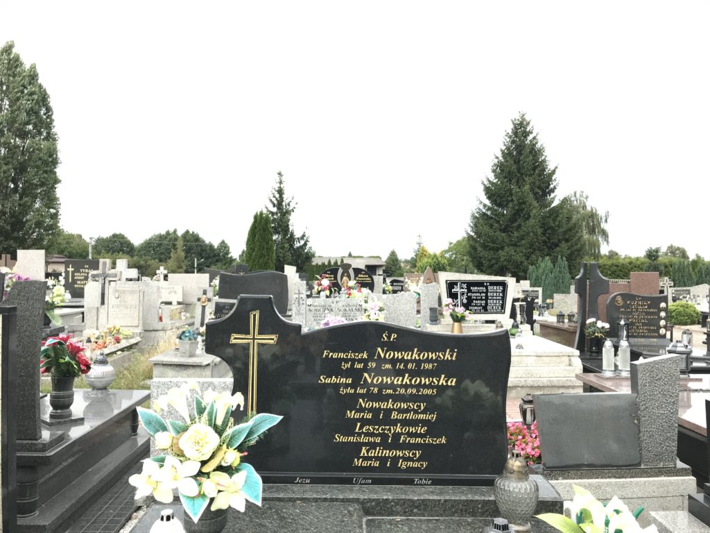 grób wujka Ignaca w Trębaczewie; fot. MR