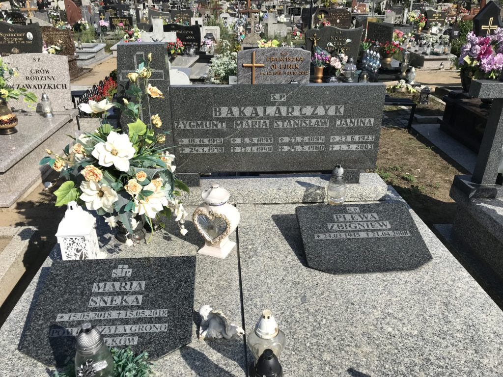 grób cioci Marysi w Praszce; fot. MR