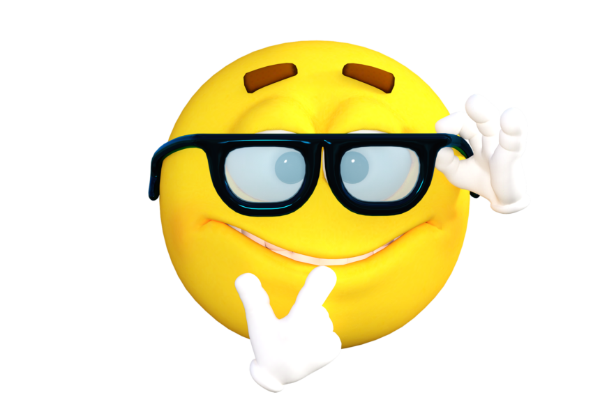 Pixabay 1628080 TheDigitalArtist 202249 — opis słowny dla niewidzących, niedowidzących i botów: uśmiechnięta twarz (buzia w stylu emoji) — karnacji żółtej, czyli uniwersalnej bez wskazywania rasy — jedną dłonią przytrzymuje okulary — palec drugiej dłoni na dolnej wardze symbolizuje skupienie się na obserwacji